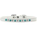Unconditional Love Southwest Turquoise Pearl & Clear Crystal Puppy CollarWhite Size 14 UN908112